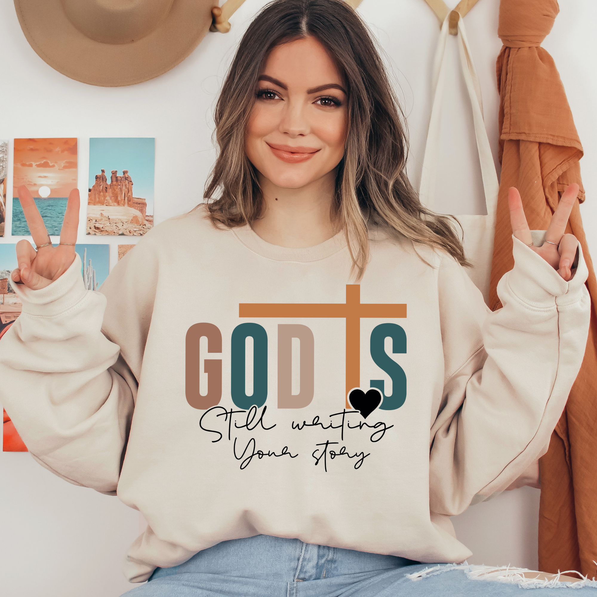 God's Still Whiting Your Story Ready To Press DTF Transfers, DTF Hot Peel